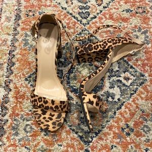 a new day (target) chunky heel leopard